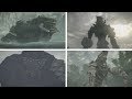 Shadow of the Colossus (PS4) - All Boss Fights / Bosses - Hard Time Attack