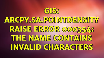 GIS: arcpy.sa.PointDensity raise ERROR 000354: The name contains invalid characters