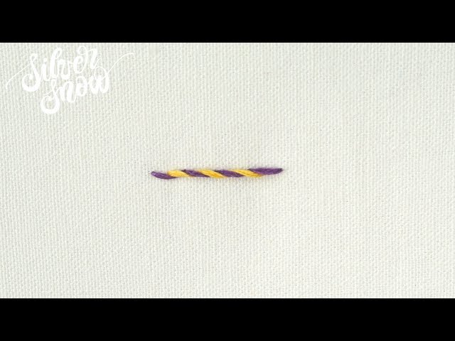 [프랑스 자수] 휘프드백 스티치 whipped back stitch, hand embroidery stitch tutorial