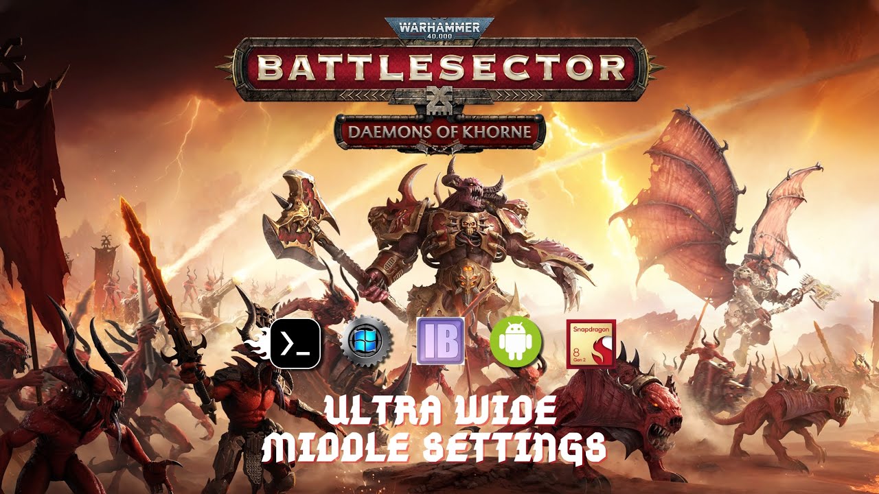 Warhammer 40000: Battlesector on Android (ultra wide). MOBOX