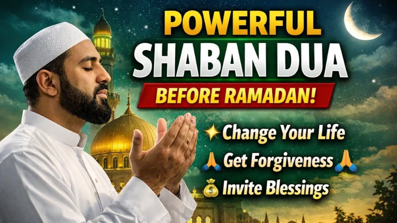 MOST POWERFUL Shaban Dua 2026 🕌 | Change Your Destiny Before Ramadan Begins