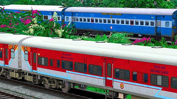 TWO TRAIN PARALLEL ARRIVAL AT STATION | BUMPY RAILROAD | Train Simulator | Railwork | NTG GAMING