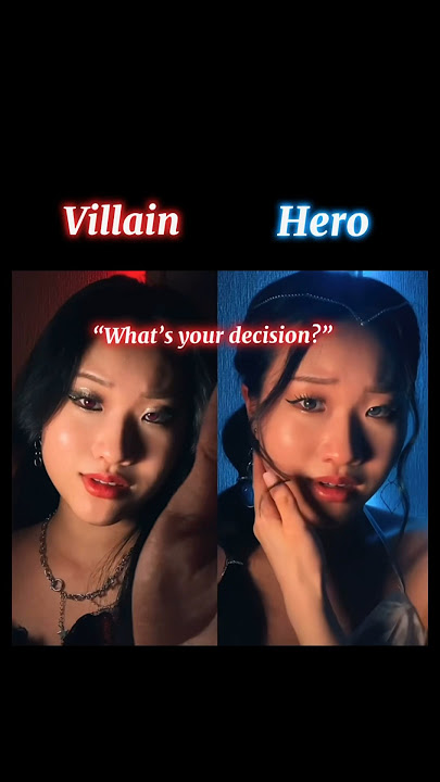 #pov The hero has to decide to save her lover (villain) or the world… #shorts