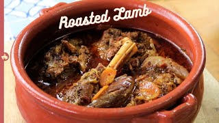 Clay pot Roasted Lamb Leg in oven | Slow Roast Lamb [ Easter Special ] - Pabs Kitchen