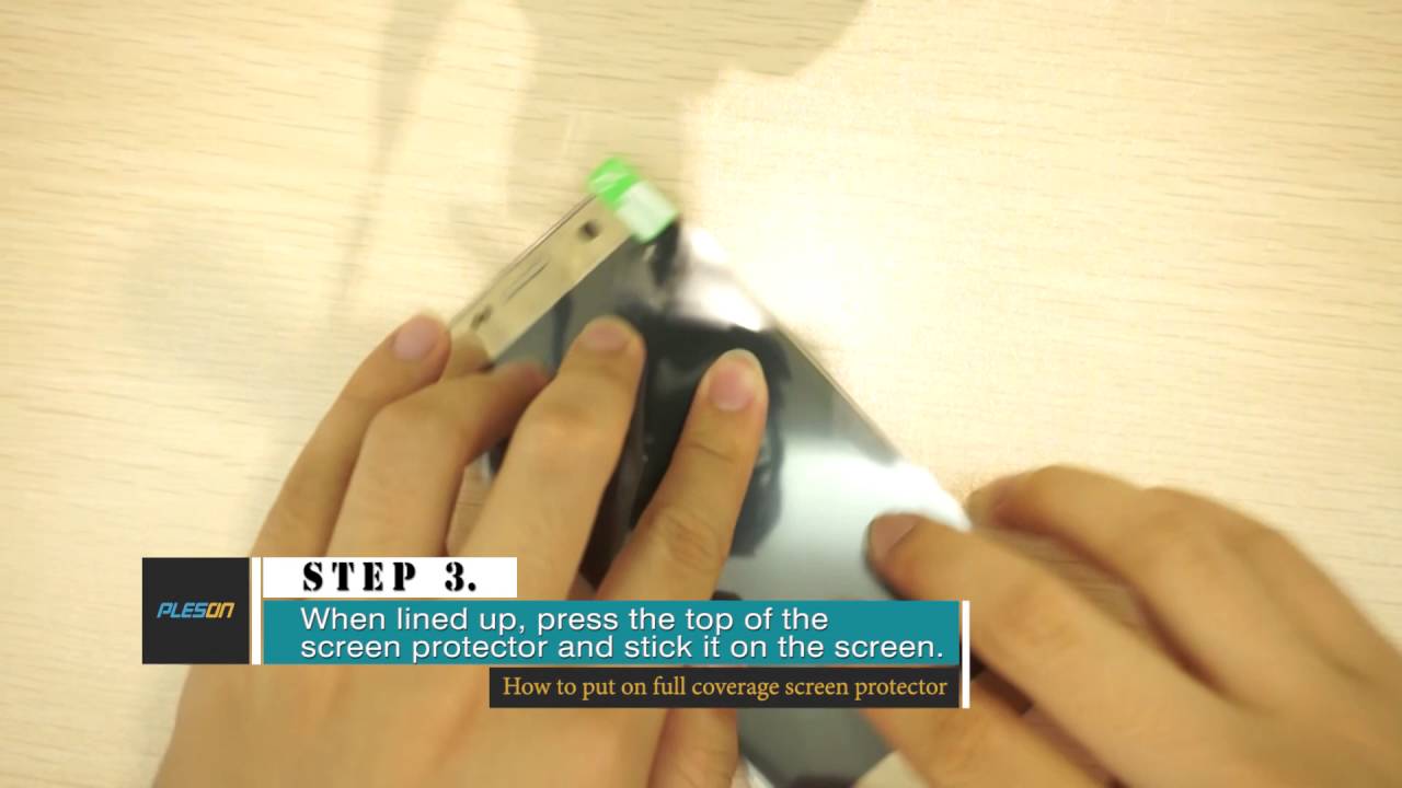 How to out on PLESON flexible screen protector YouTube