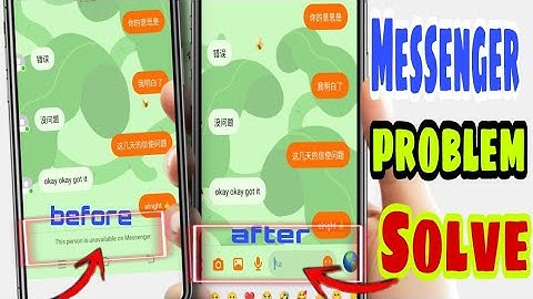 HOW TO FIX THIS PERSON UNAVAILABLE ON MESSENGER | CHAT ISSUE