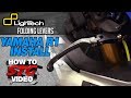 How to install Lightech Folding Levers on a 15-17 Yamaha YZF-R1 from SportbikeTrackGear.com