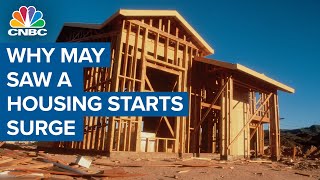Housing starts surge in May