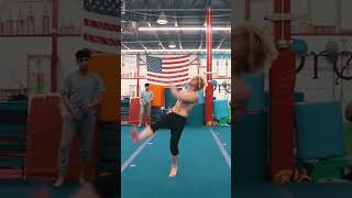 How many flips was that #backflip #gainer #tricking #flips #doublecork #cork #workout #viralshorts