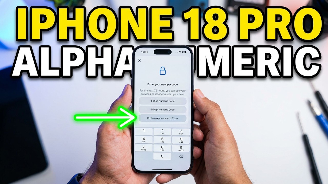 How to Change Passcode To Alphanumeric on iPhone 18 Pro - YouTube