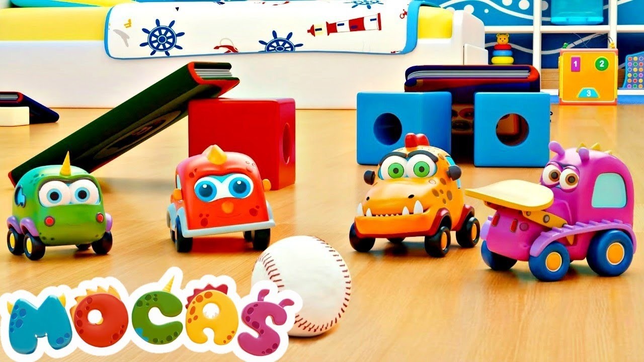 Çocuklar için MOCAS Oyuncak Arabalar - eğitici çizgi film - Türkçe izle! Top oyunu oynuyoruz!