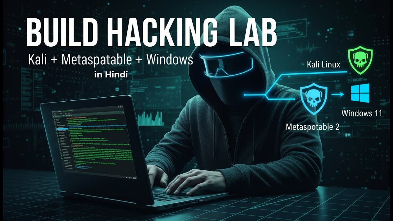 Build Your Own Hacking Lab 🔥 | Kali Linux + Metasploitable + Windows 
