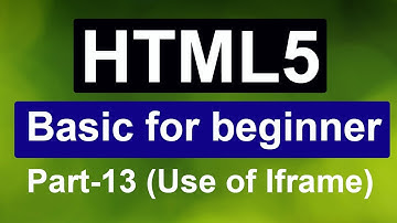 HTML5 Tutorial For Beginners - part 13 (Use of Iframe) - webcoachbd