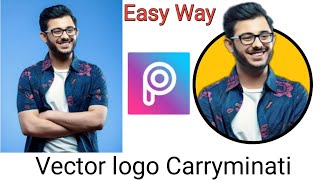 Make Vector logo like Carryminati In PicsArt || Carryminati Cartoon Portrait