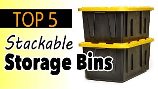 Best Stackable Storage Bins With Lids