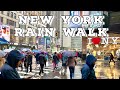 Long rainy days in new york city heavy rain walk