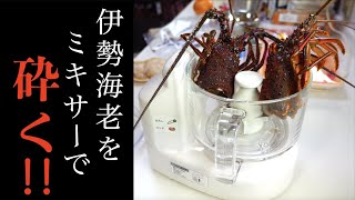 伊勢海老を粉々に砕いて食べてみた！！