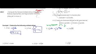Basic Theorems on Antidifferentiation (1/5)