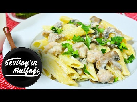 Kremalı Mantarlı Tavuklu Makarna Nasıl Yapılır? | Kremalı Mantarlı Tavuklu Penne Tarifi