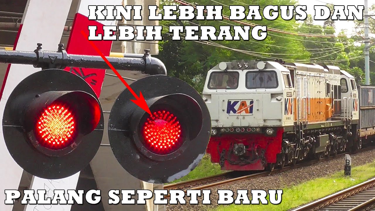 Lampu Baru Super Terang Perlintasan Kereta Api JPL 1 Karet, Palangnya Kini Seperti Baru
