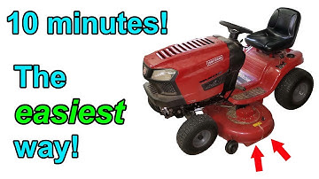How to replace riding lawn mower blades... in 10 minutes!!