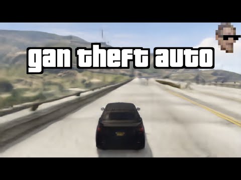 Playing a Neural Network's version of GTA V: GAN Theft Auto