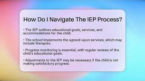 How Do I Navigate The IEP Process? - Child Welfare Network