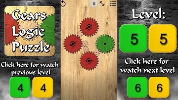 Gear Logic Puzzles - Level 5 Complete