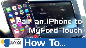 How to pair an iPhone to MyFord Touch Sync System