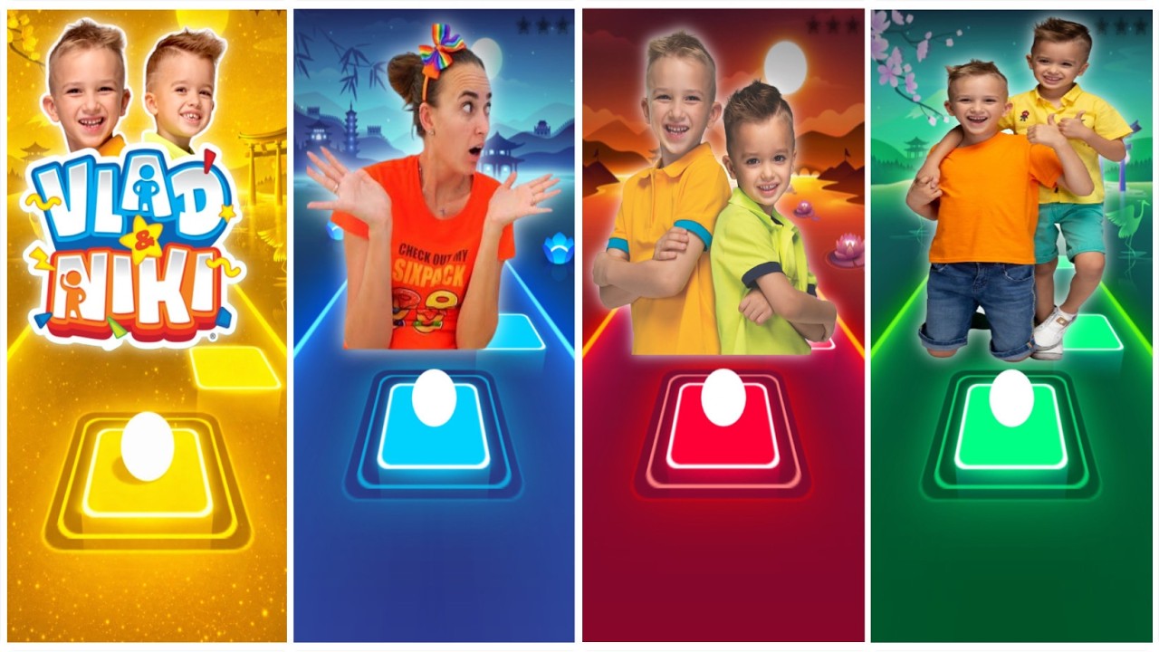 Vlad & Niki — coffin dance song (cover)🎶 TILES HOP EDM RUSH Part 66