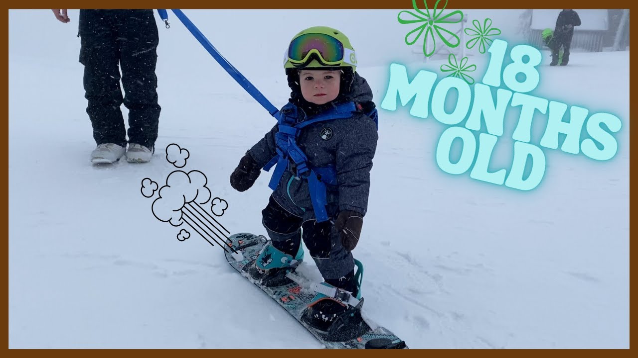 Toddler Learning To Snowboard Mount Washington Vancouver Island