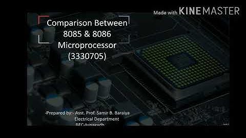 Comparison of 8085 and 8086 Microprocessor