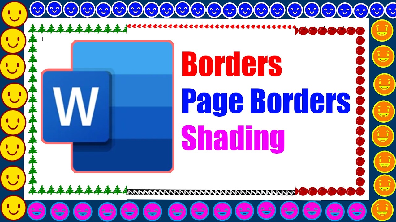 Borders, Page Borders & Shading Microsoft Word - ማይክሮ ሶፍት ዎርድን በመጠቀም ...