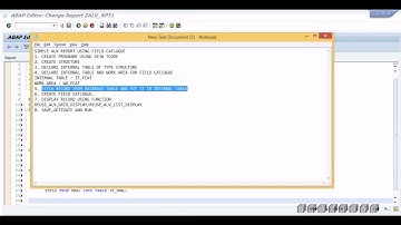 step by step ALV REPORT USING FIELD CATALOGUE