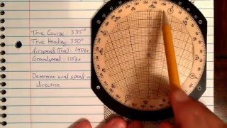 Understand your E6B! Obtaining wind direction and speed.