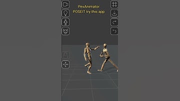3D partners dance pose animation #animeawards #poseit #001 #animation #art