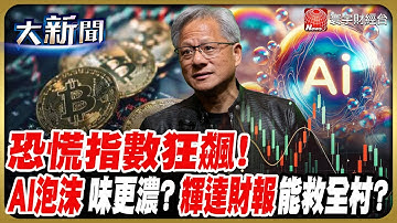 恐慌指數飆破24！黑天鵝來了？！AI泡沫味更濃？輝達財報倒數計時能救全村？｜#20251119 #財經大新聞｜#寰宇新聞