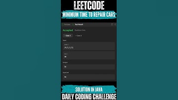 LeetCode : 2594. Minimum Time to Repair Cars💛🖤 Solution 👆🏻🔗 #leetcode #coding #java #dsa #algorithms