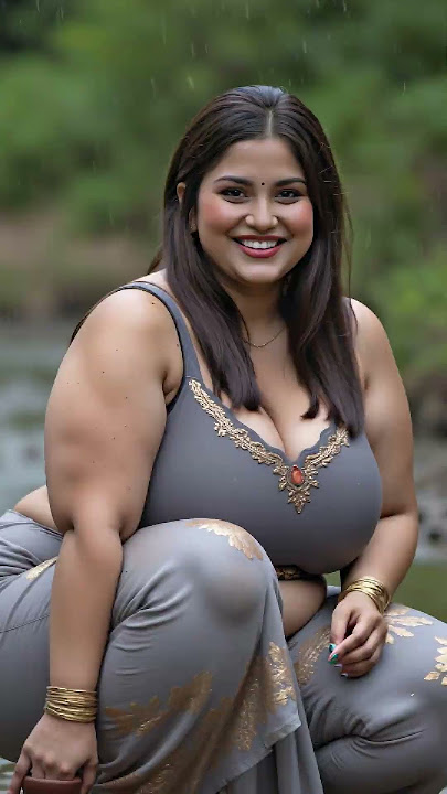 Champa on the River PlusSize Saree AI Model #saree #model #indian #aisareemodel #shorts #plussize