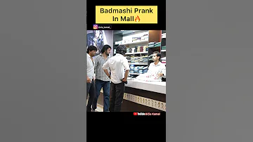 Badmashi Prank in Shopping Mall 😂 #ajgarbadmash #ytshorts #prank