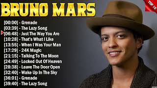 Bruno Mars Top Hits 2024 Collection  Top Pop Songs Playlist Ever