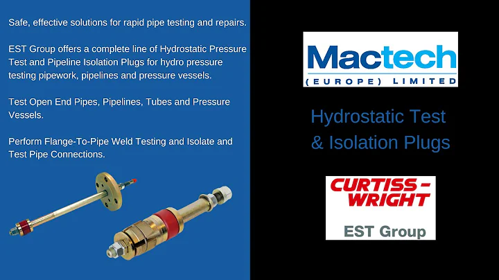 Hydrostatic Test & Isolation Plugs