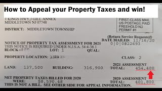 How to appeal your Property Taxes in NJ