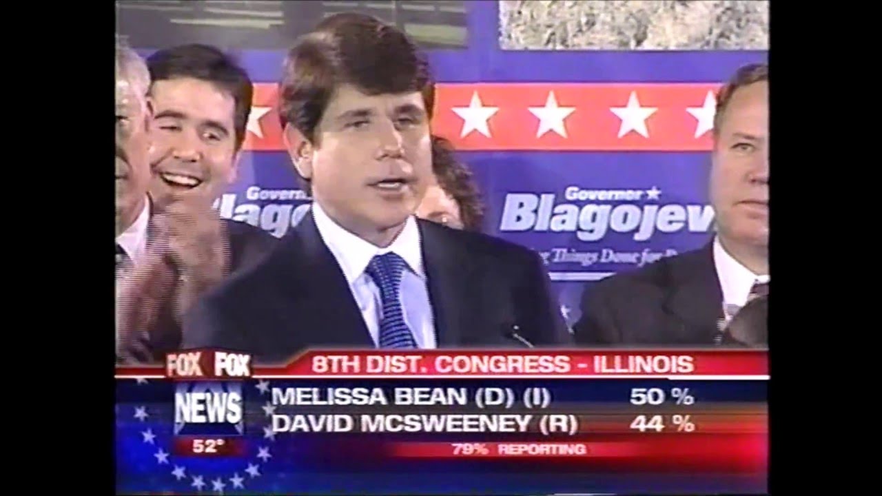 Funny Blagojevich victory speech- Guy keeps yelling "Nice!"