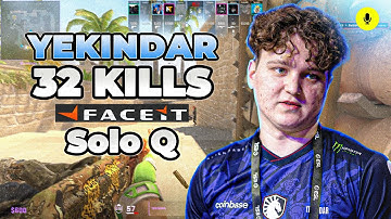 CS2 POV | YEKINDAR Faceit Ranked Solo Q (Mirage) Voice Comms 32-18