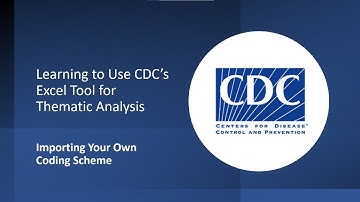 Excel Tool Tutorial: Importing your own coding scheme