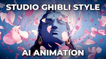 Studio Ghibli Style Shiva Animation | Created with Midjourney & Kling AI