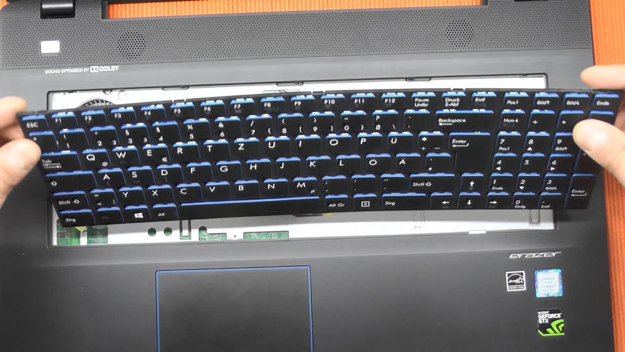 Medion Erazer P76xx Tastatur Wechseln Youtube