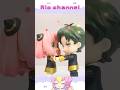 アーニャにドキドキするダミアン #スパイファミリー#コマ撮り#ねんどろいど#アーニャ#ダミアン