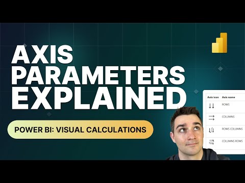 Power BI Visual Calculations: Axis Parameter Explained (Rows vs Columns)